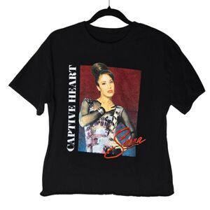 Selena Cotton Graphic Band Tee Short Sleeve 90s Y2k Festival T shirt Size L